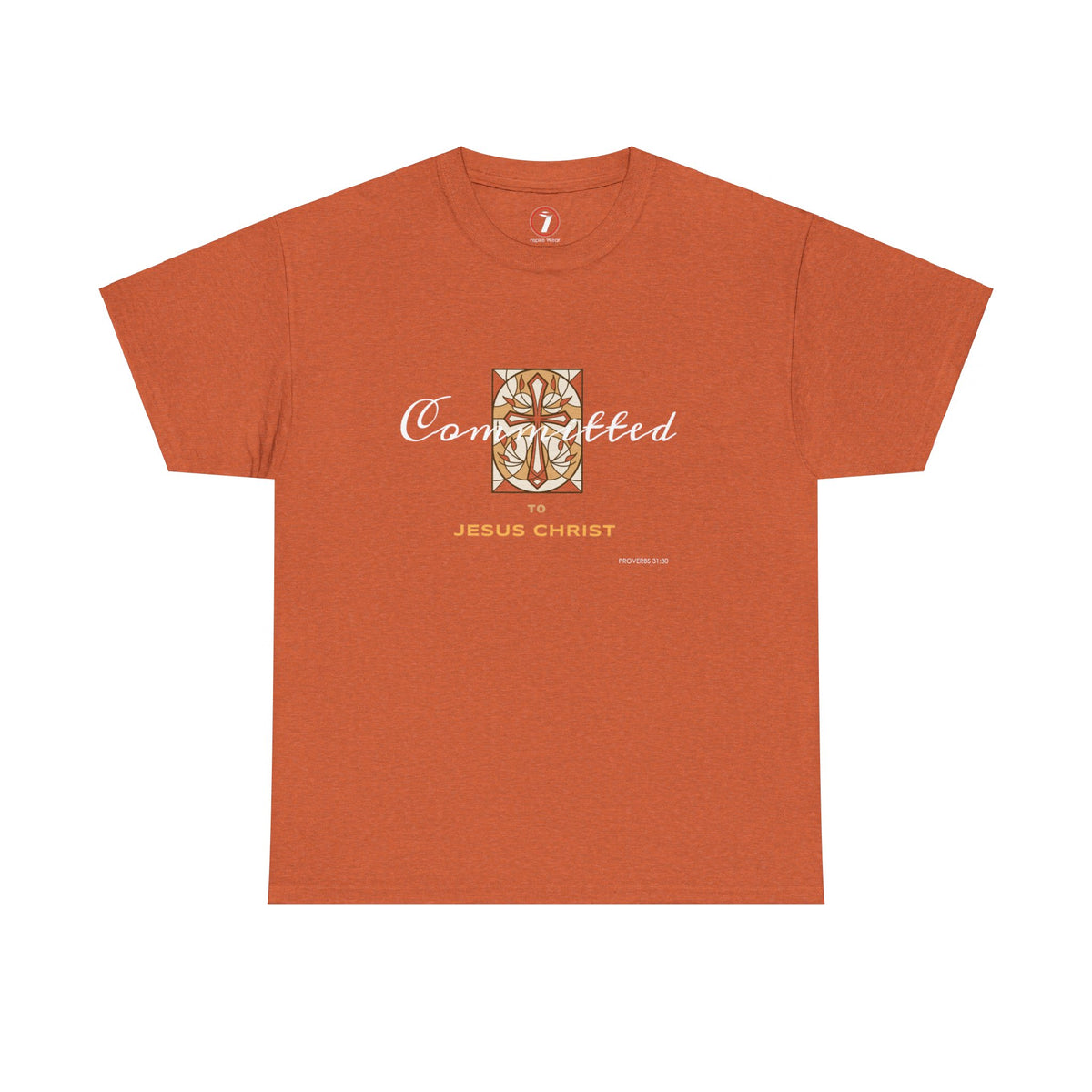 Committed to Jesus Christ Unisex Heavy Cotton Tee