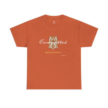 Committed to Jesus Christ Unisex Heavy Cotton Tee