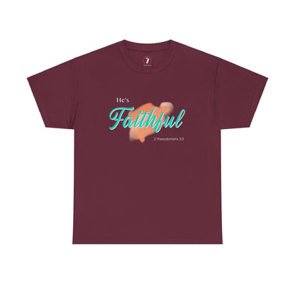 He's Faithful Unisex Heavy Cotton Tee