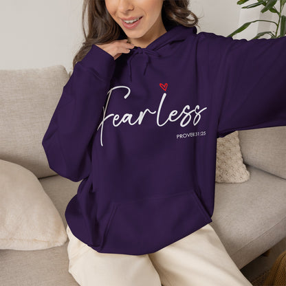 "Fearless" Inspirational Pullover Hoodie