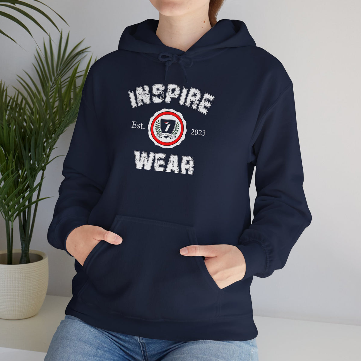 Inspire Wear Athletic Logo Hooded Sweatshirt