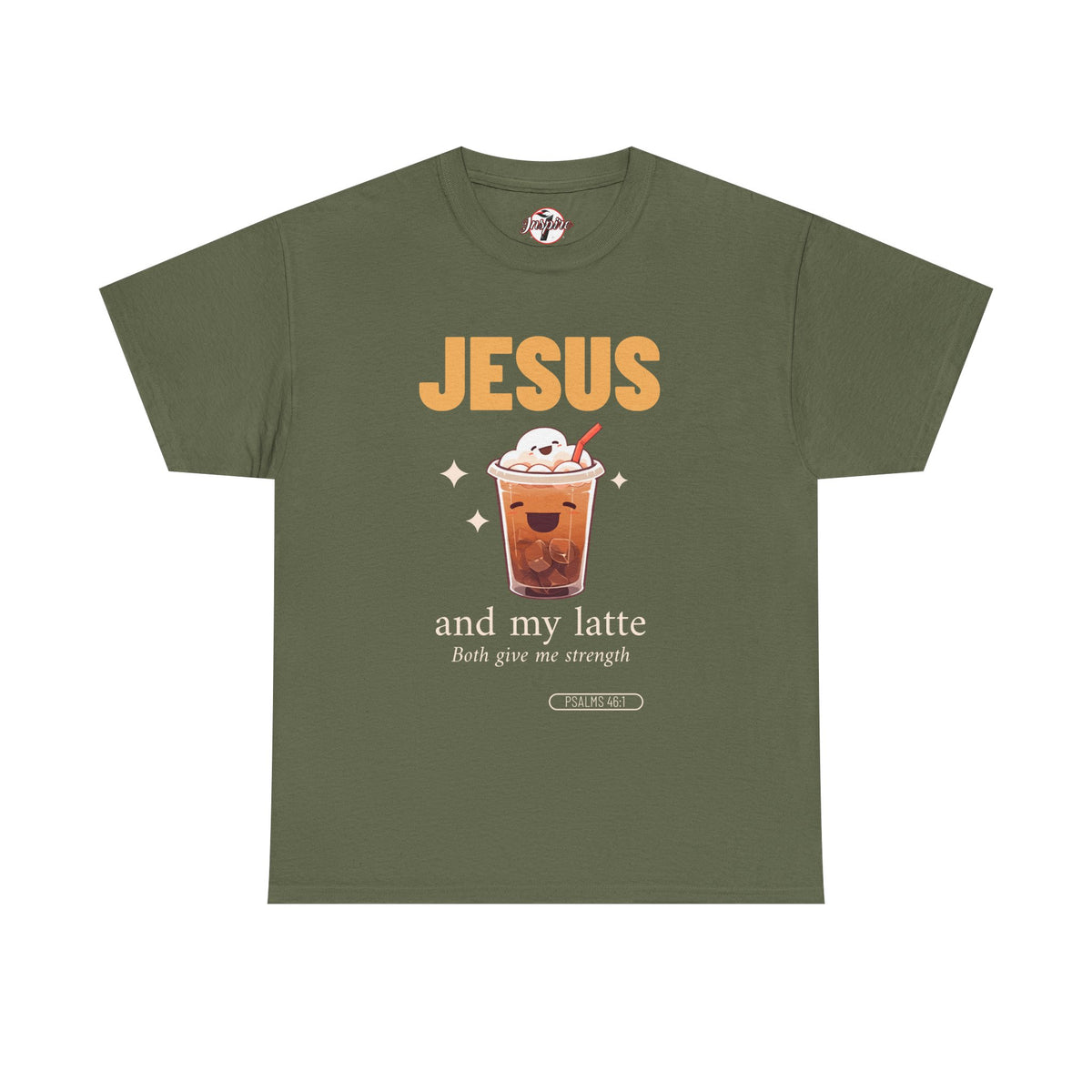 “Jesus and My Latte” Faith & Coffee Unisex Graphic Tee
