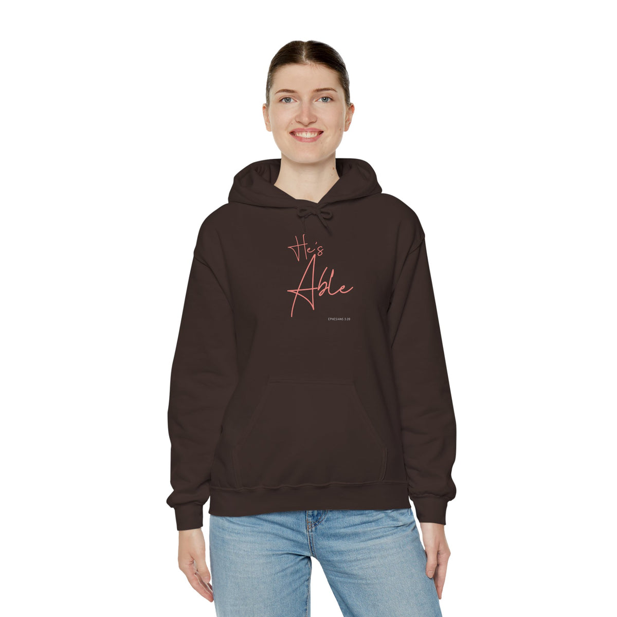 "He’s Able" Faith-Inspired Women's Pullover Hoodie