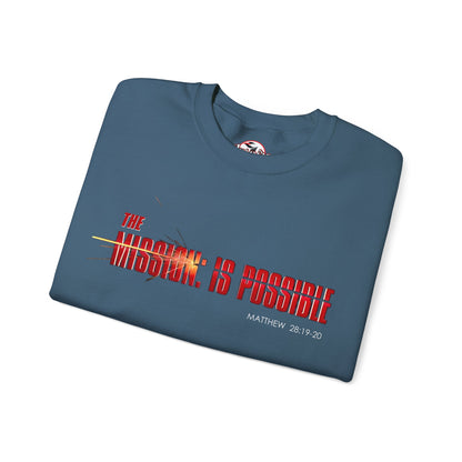 "The Mission is Possible" Motivational Crewneck Sweatshirt