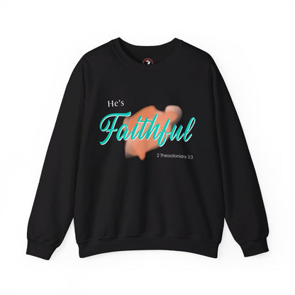 He's Faithful Unisex Heavy Blend™ Crewneck Sweatshirt