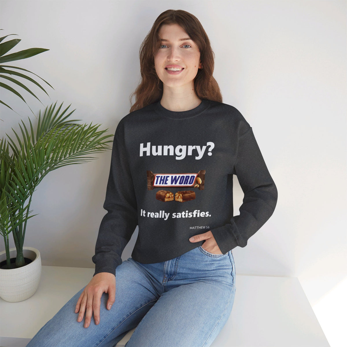 Hungry for the Word Unisex Heavy Blend™ Crewneck Sweatshirt