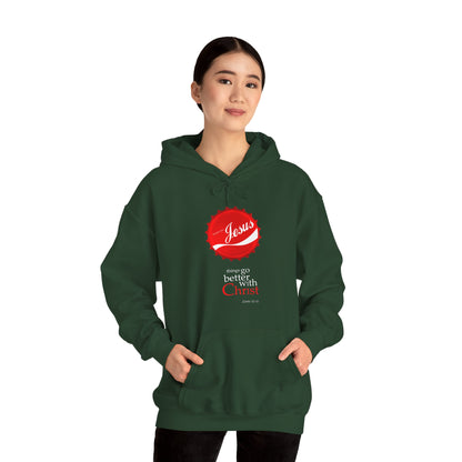 Things Go Better with Christ - Unisex Hooded Sweatshirt