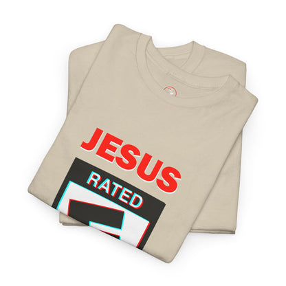 Jesus Rated E Unisex Heavy Cotton Tee Christian T-Shirt