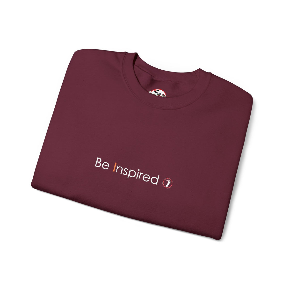 "Be Inspired" Embroidered Crewneck Sweatshirt