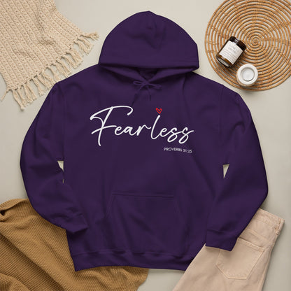 "Fearless" Inspirational Pullover Hoodie
