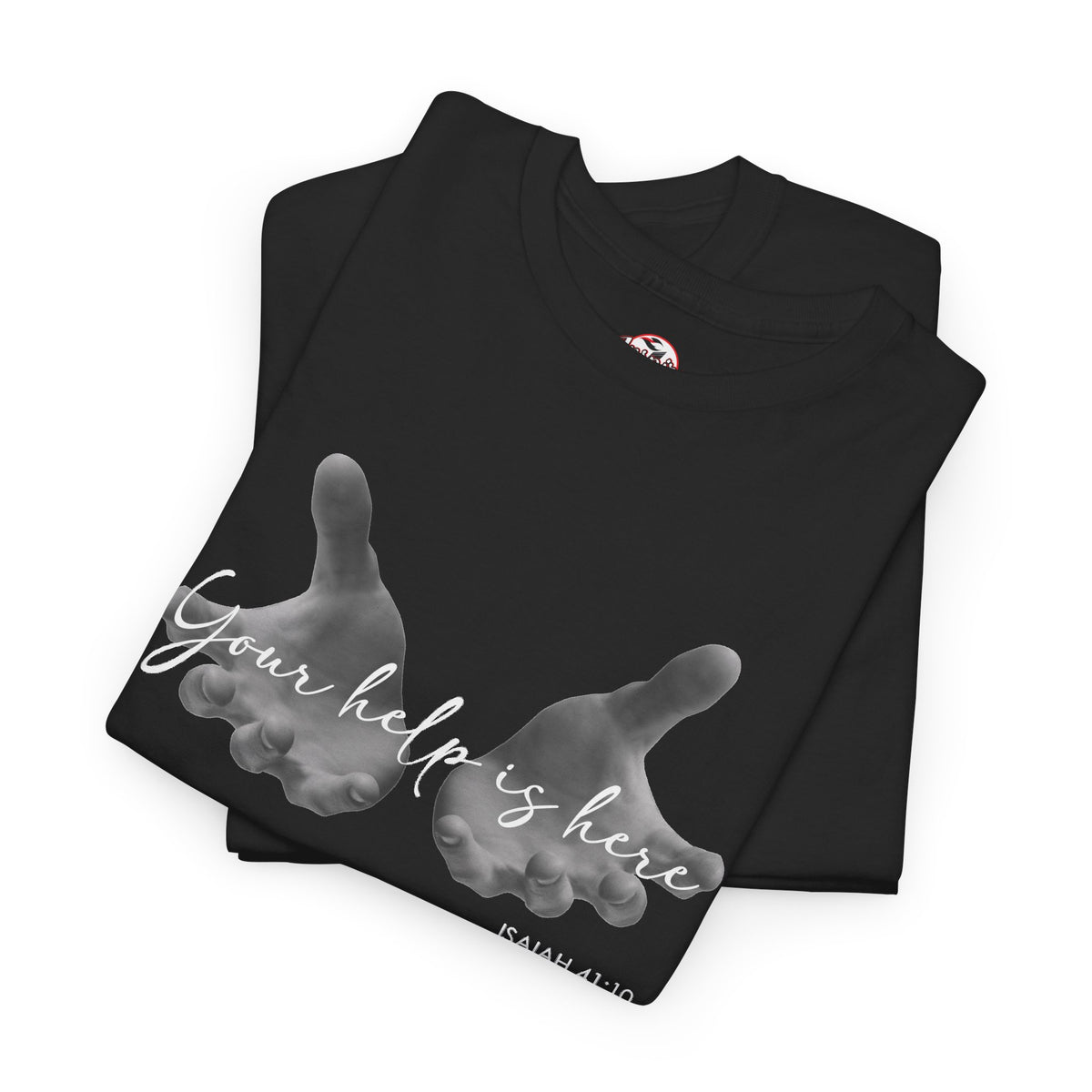 "Your Help Is Here" Women's Crewneck Graphic T-Shirt