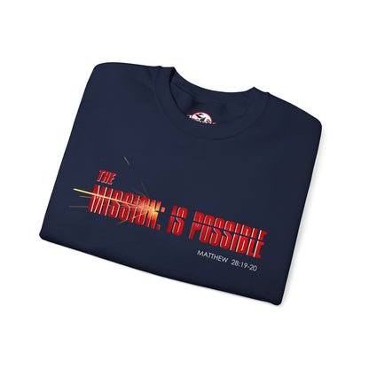 "The Mission is Possible" Motivational Crewneck Sweatshirt