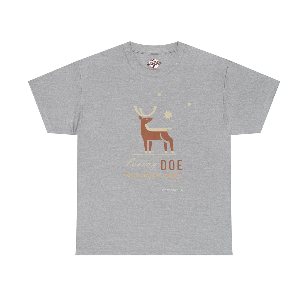 "Loving Doe Graceful Deer" Women's Inspirational Graphic T-Shirt