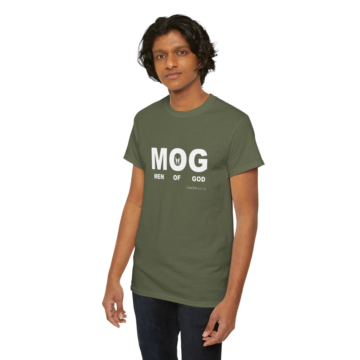 "MOG" Men of God Faith Based Graphic T-Shirt - Unisex Heavy Cotton Tee