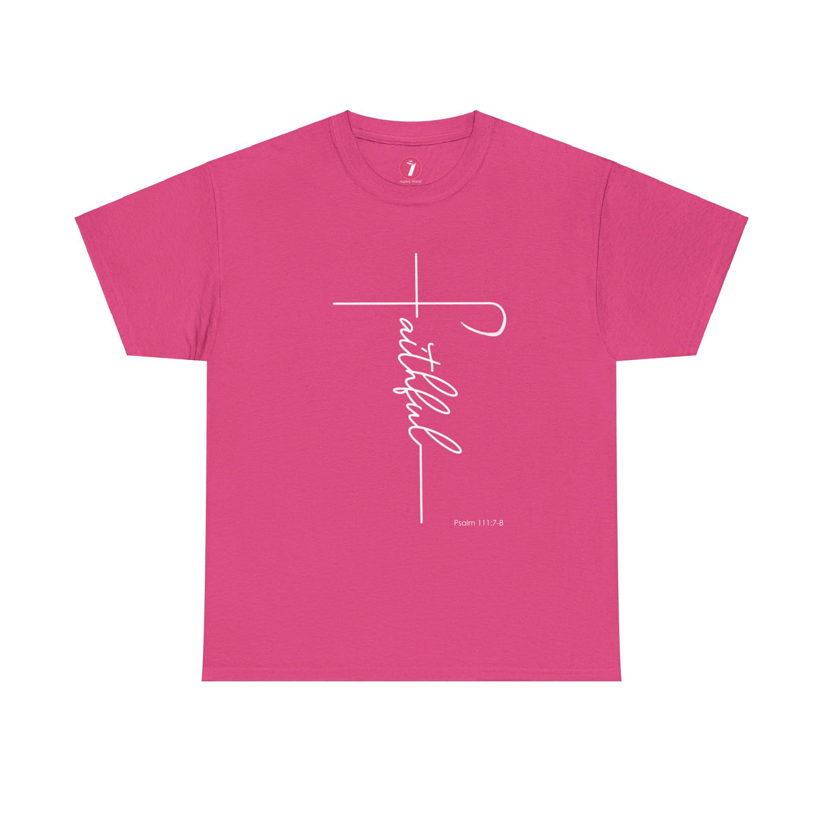 Faithful Fancy Script Unisex Heavy Cotton Tee