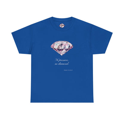 "No Pressure, No Diamond" Women's Inspirational Graphic T-Shirt