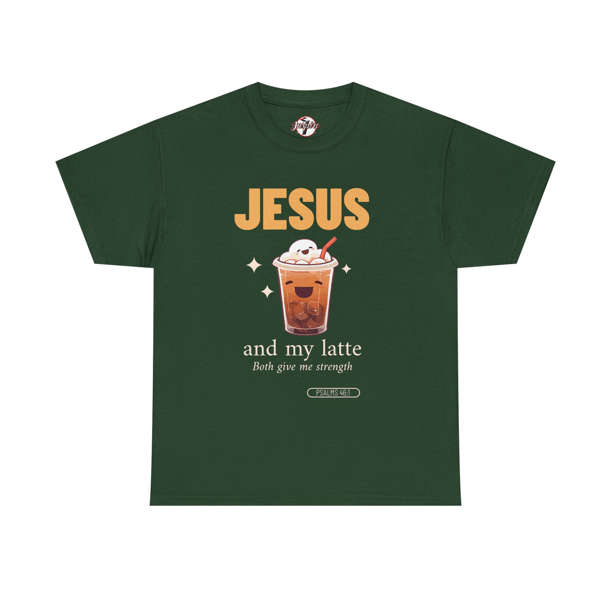 “Jesus and My Latte” Faith & Coffee Unisex Graphic Tee