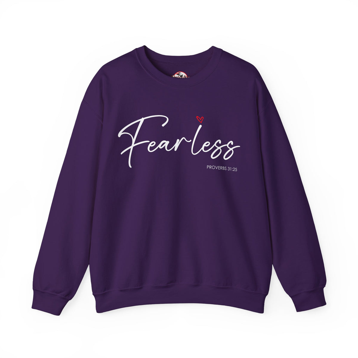 "Fearless" Inspirational Crewneck Sweatshirt — (Proverbs 31)