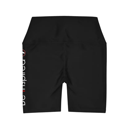 Inspire Wear High Waisted Yoga Shorts (AOP)