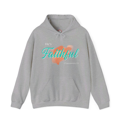 He's Faithful Unisex Heavy Blend™ Hooded Sweatshirt