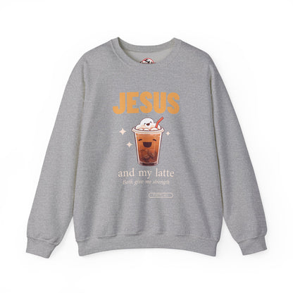 "Jesus and My Latte" Crewneck Sweatshirt