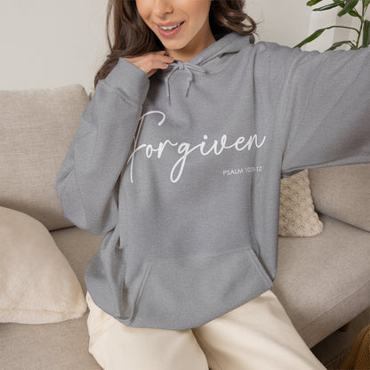 "Forgiven" Inspirational Pullover Hoodie