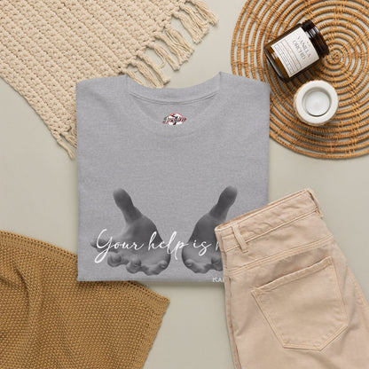 "Your Help Is Here" Women's Crewneck Graphic T-Shirt