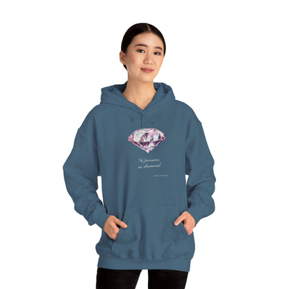 "No Pressure, no Diamond" Women's Heavy Blend™ Hooded Sweatshirt