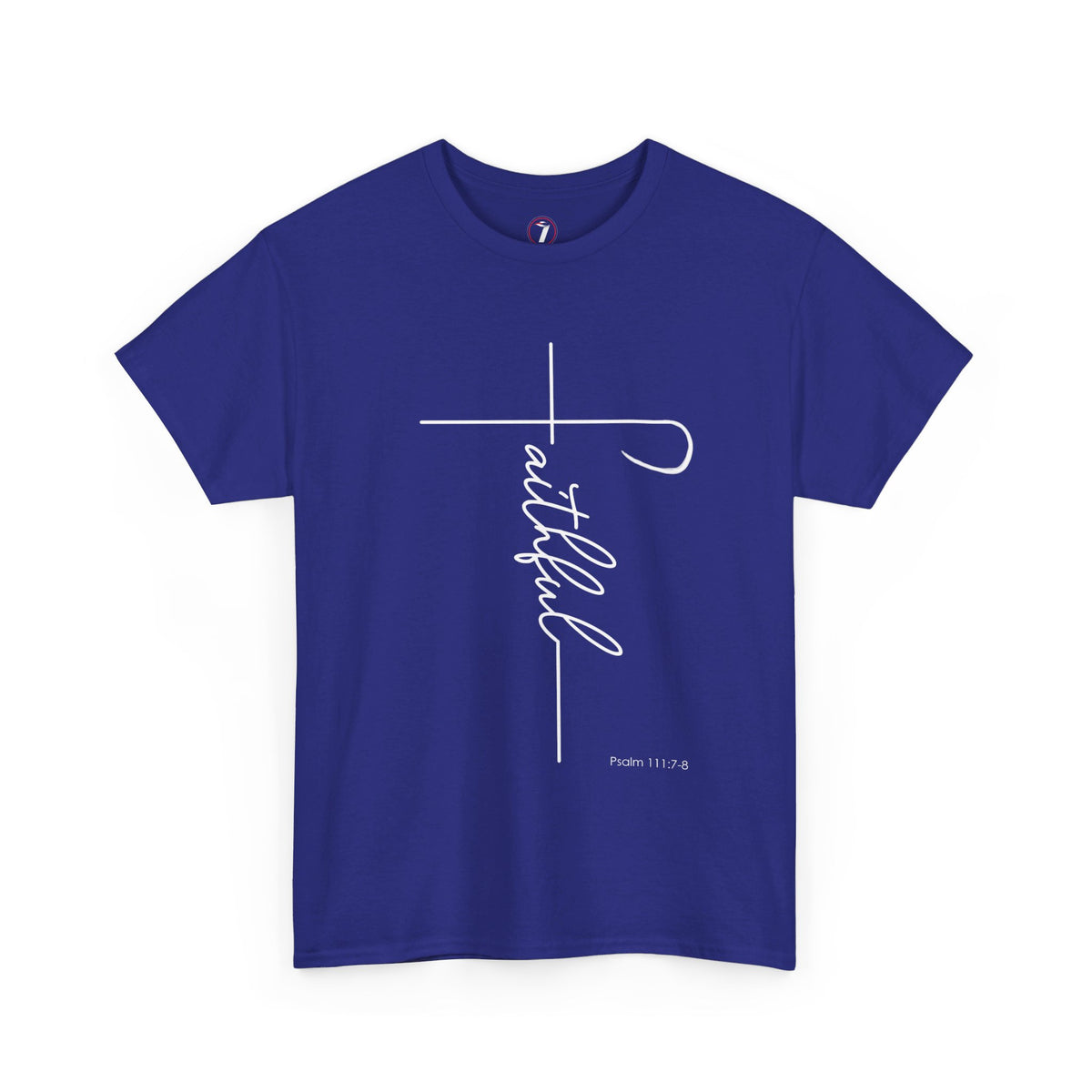 Faithful Fancy Script Unisex Heavy Cotton Tee