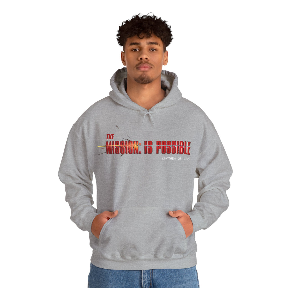 "The Mission is Possible" Motivational Pullover Hoodie