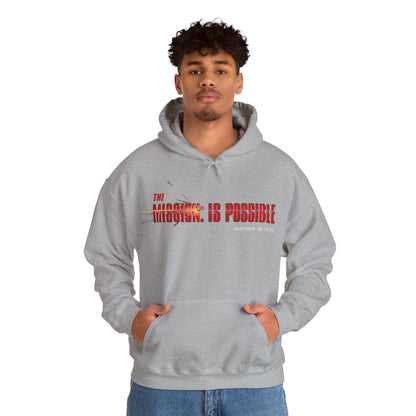 "The Mission is Possible" Motivational Pullover Hoodie