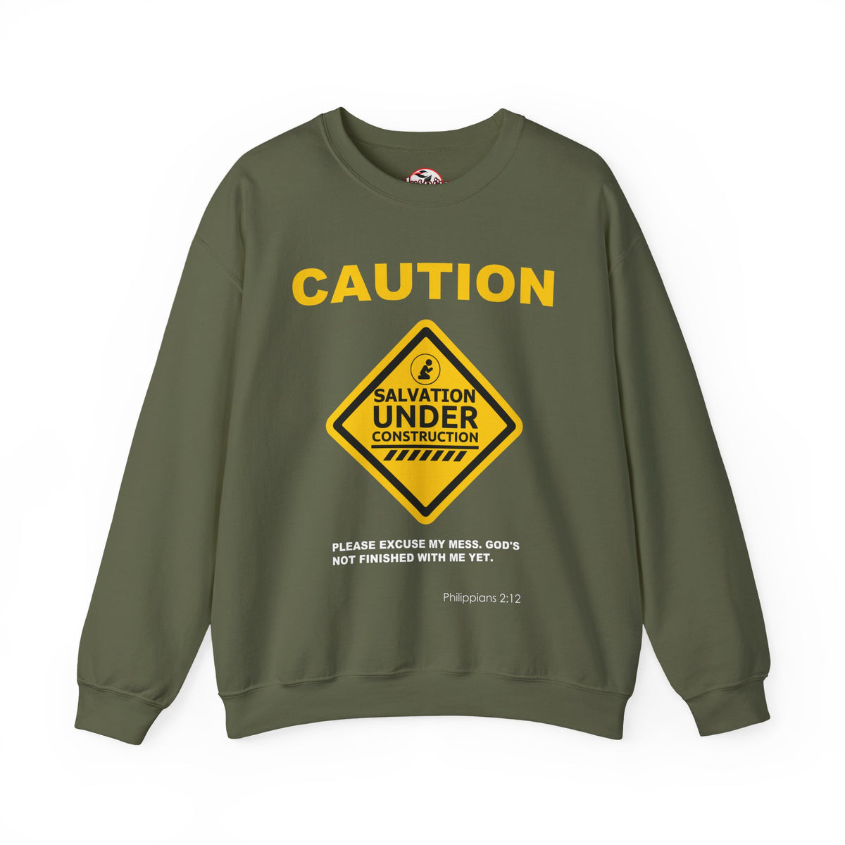 Caution: Salvation Under Construction Crewneck Sweatshirt