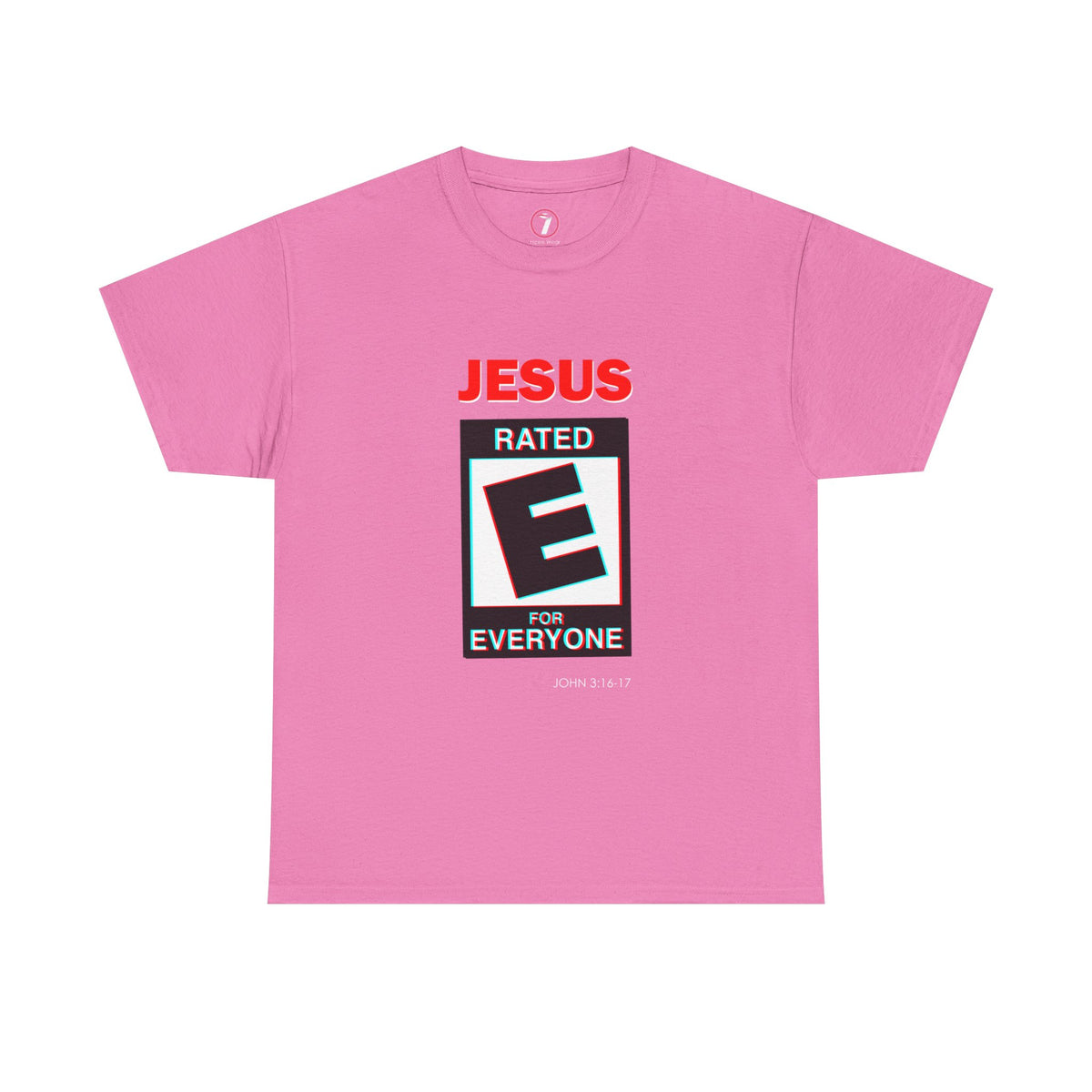 Jesus Rated E Unisex Heavy Cotton Tee Christian T-Shirt