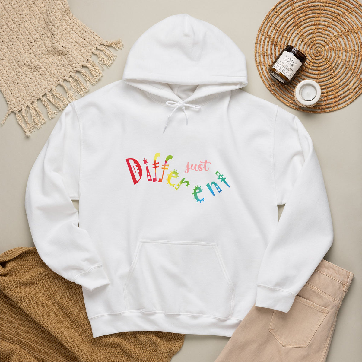 "Not Better, Just Different" Affirmative Pullover Hoodie