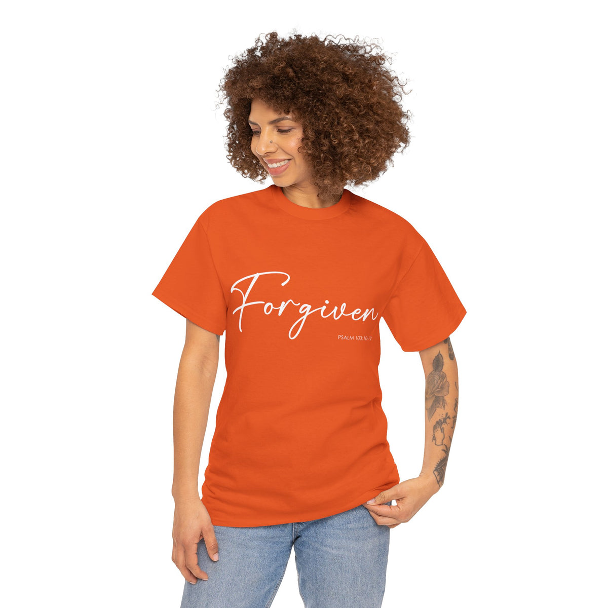 "Forgiven" Womens Christian Faith T-Shirt