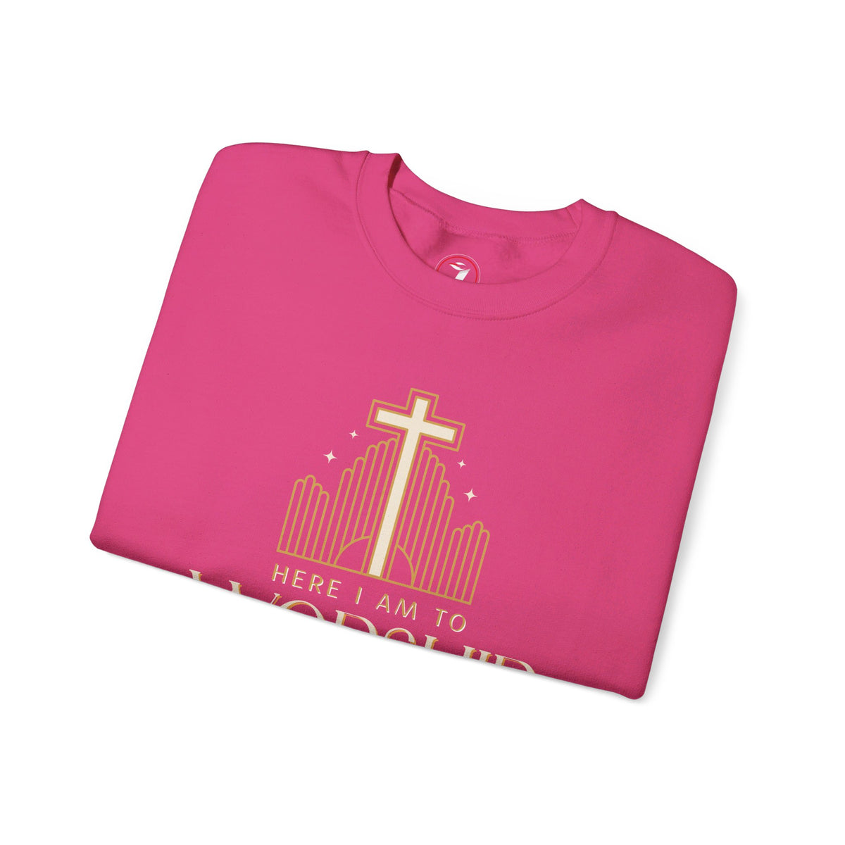 Here I Am To Worship Unisex Heavy Blend™ Crewneck Sweatshirt