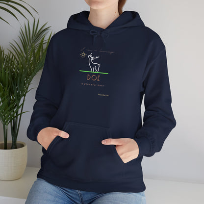 "Loving Doe" Inspirational Hooded Sweatshirt