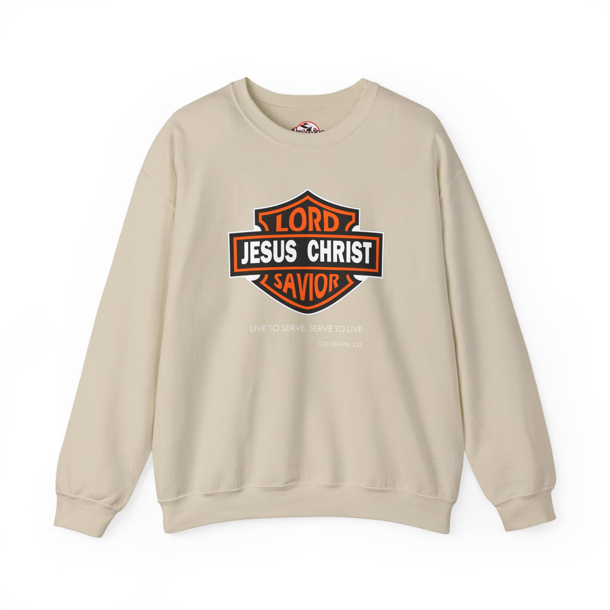 "Jesus Christ Lord and Savior" Motivational Crewneck Sweatshirt