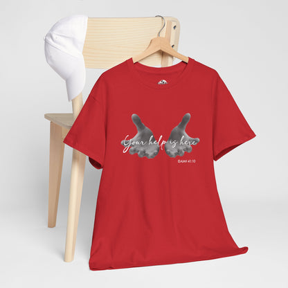 "Your Help Is Here" Women's Crewneck Graphic T-Shirt