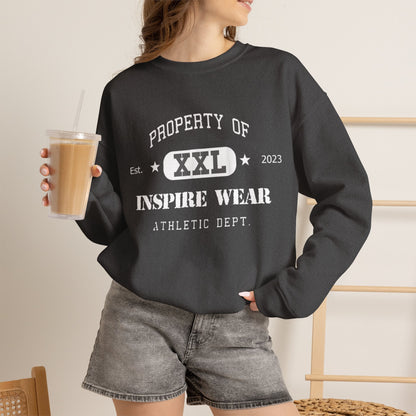 "Property of Inspire Wear" Athletic Crewneck Sweatshirt