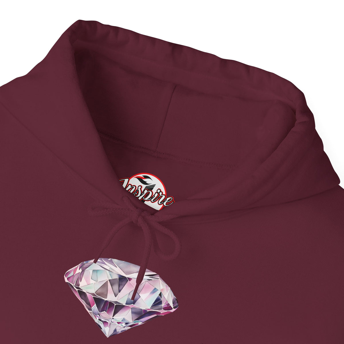 "No Pressure, no Diamond" Women's Heavy Blend™ Hooded Sweatshirt