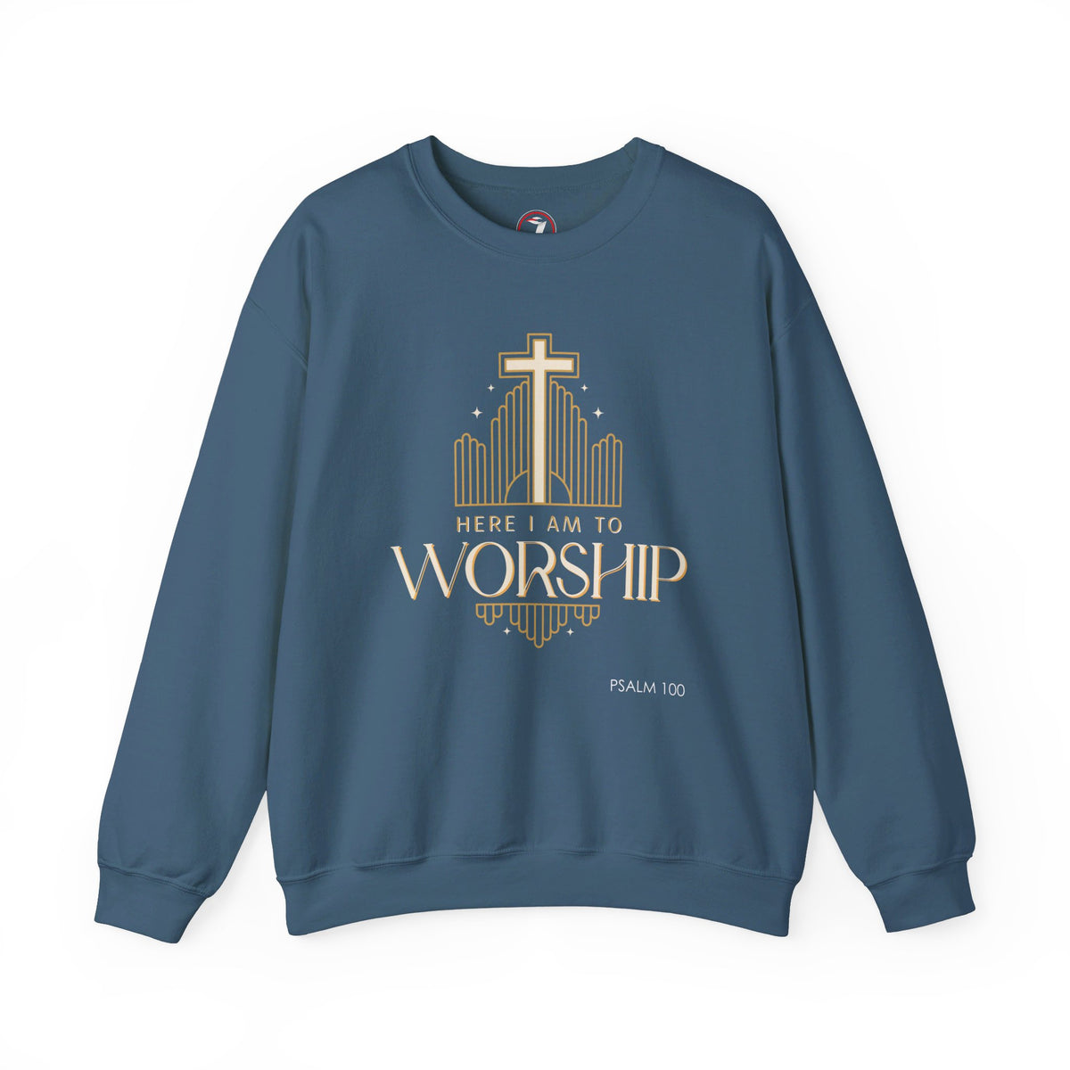 Here I Am To Worship Unisex Heavy Blend™ Crewneck Sweatshirt