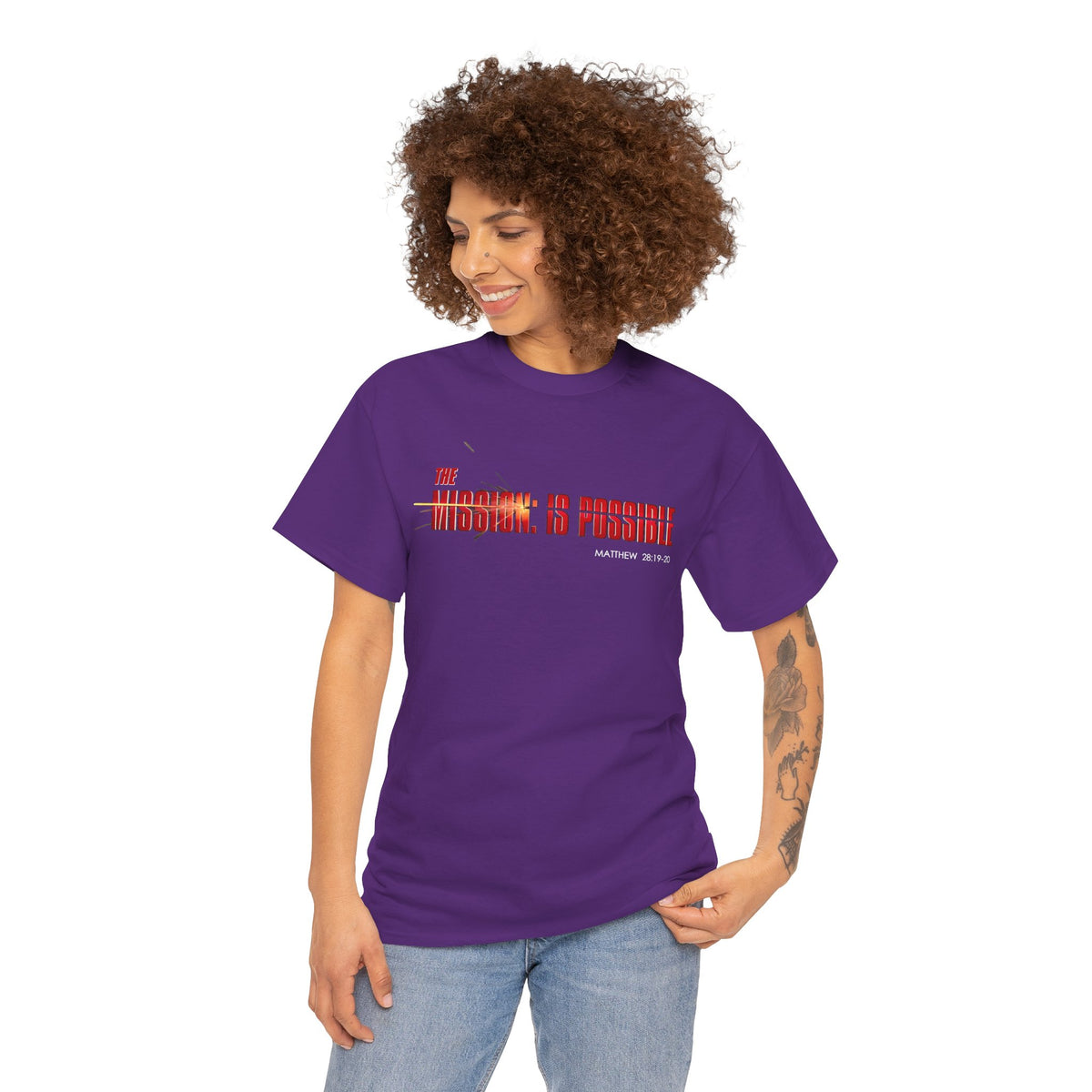 The Mission is Possible Motivational Unisex Graphic T-Shirt