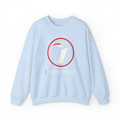 Inspire Wear white logo Unisex Heavy Blend™ Crewneck Sweatshirt