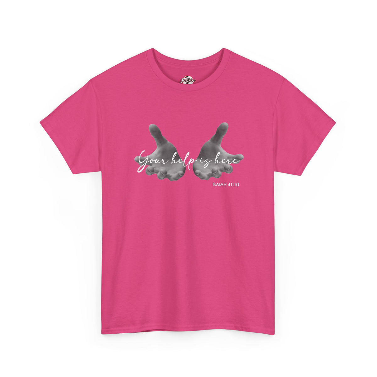 "Your Help Is Here" Women's Crewneck Graphic T-Shirt