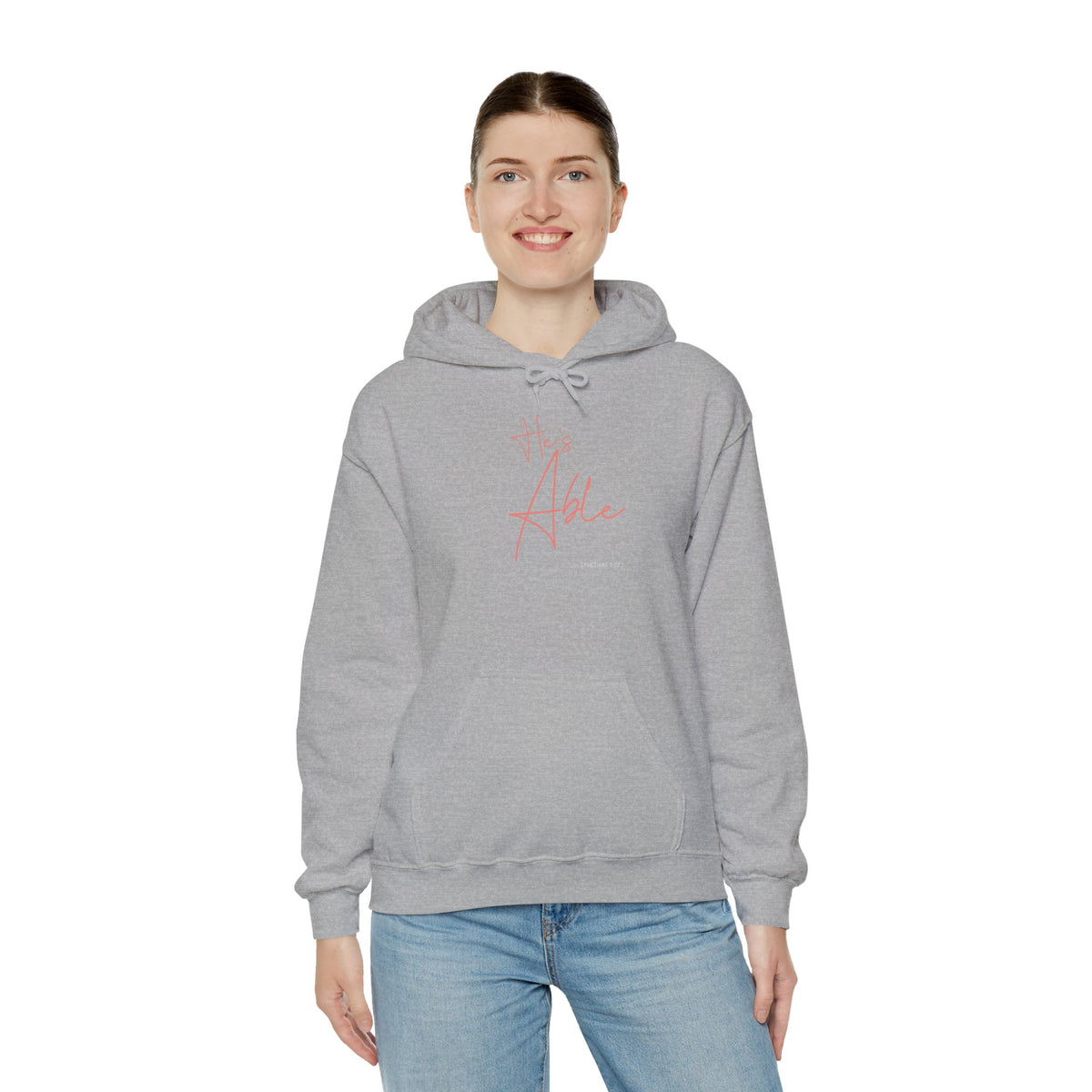 "He’s Able" Faith-Inspired Women's Pullover Hoodie