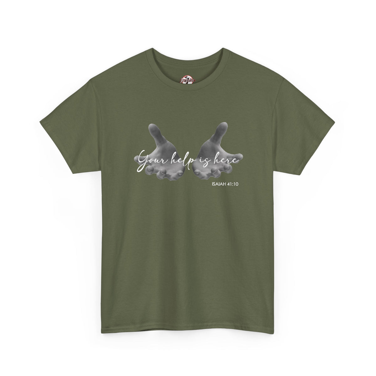 "Your Help Is Here" Women's Crewneck Graphic T-Shirt