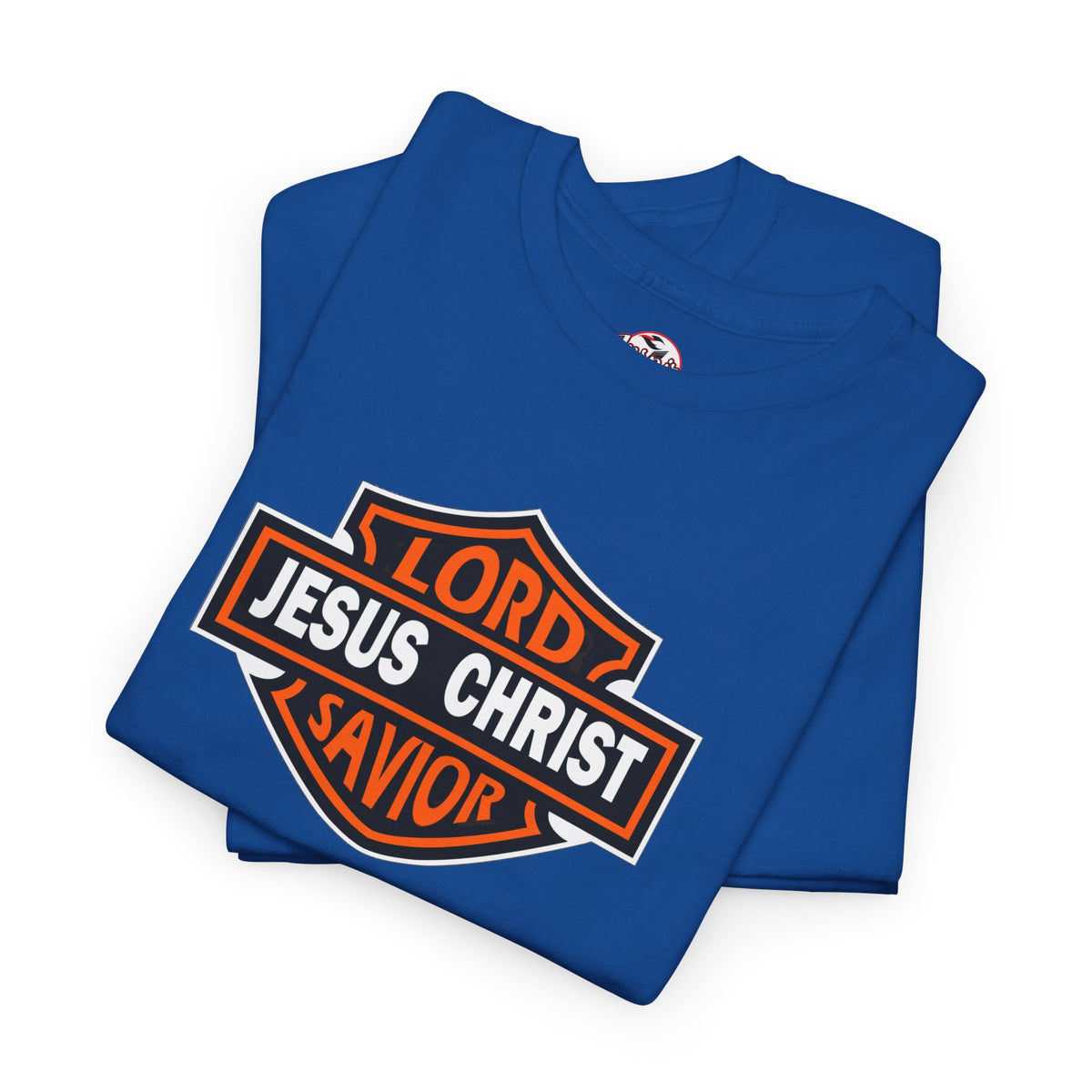 "Jesus Christ Lord and Savior" Motivational Crewneck Graphic T‑Shirt