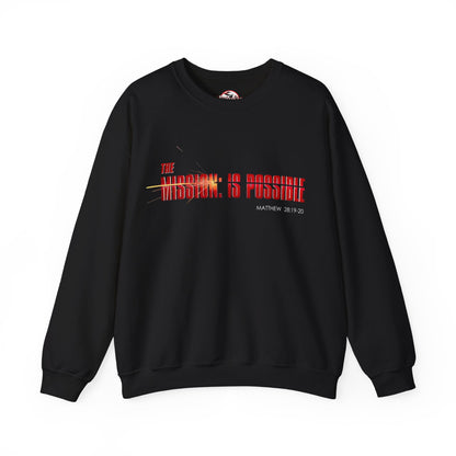"The Mission is Possible" Motivational Crewneck Sweatshirt