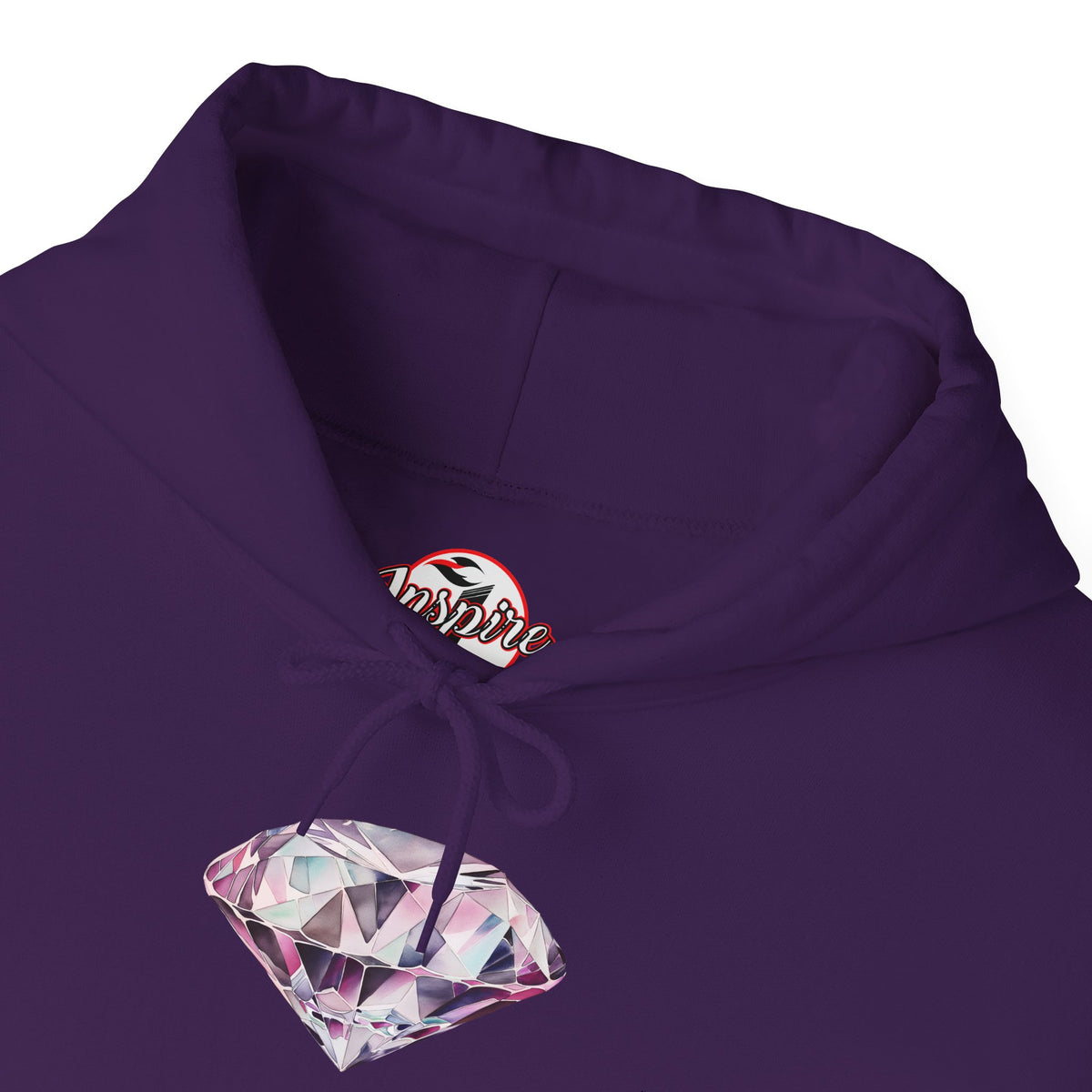 "No Pressure, no Diamond" Women's Heavy Blend™ Hooded Sweatshirt